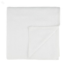 Bath Towel Waffle - Patterned Zero Twist - White